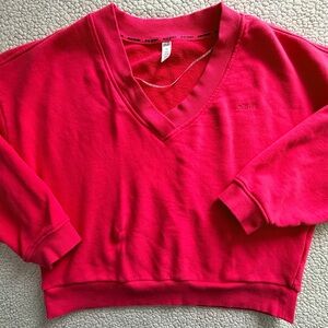 DKNY V-Neck Pullover Sweatshirt